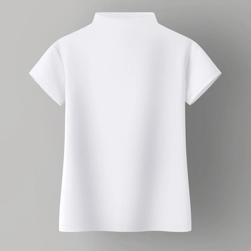 Women Sweetshirts Turtleneck shirts for womens Black White woman clothes